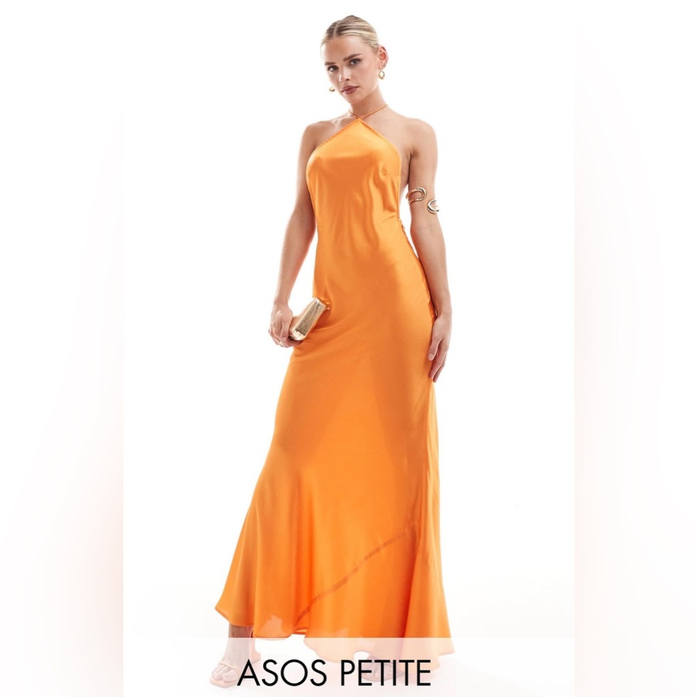 ASOS Petite Orange Maxi Dress
